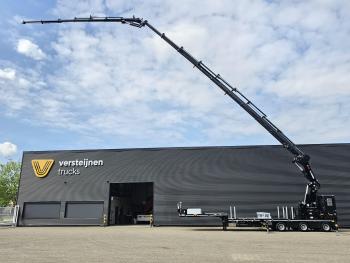 Broshuis 3ABSD / EXTENADABLE / HIAB 95 tm + JIB / ELECTRIC CRANE / KRAN
